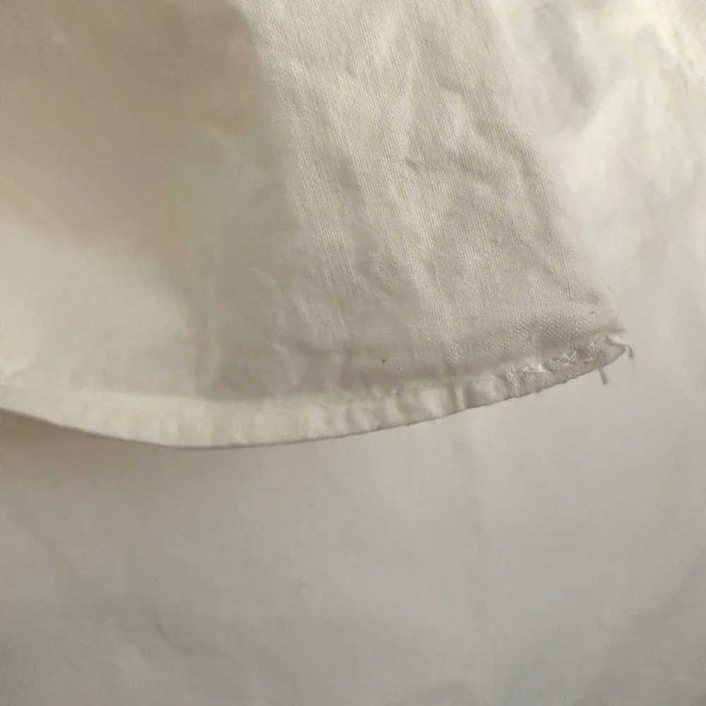 Vintage White Cotton Pillowcase Set 4 Hand Embroidered Lotus Flower Crochet Lace